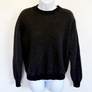 RAFFI Linea Uomo Pure Cashmere Sweater Black and Gray Medium
